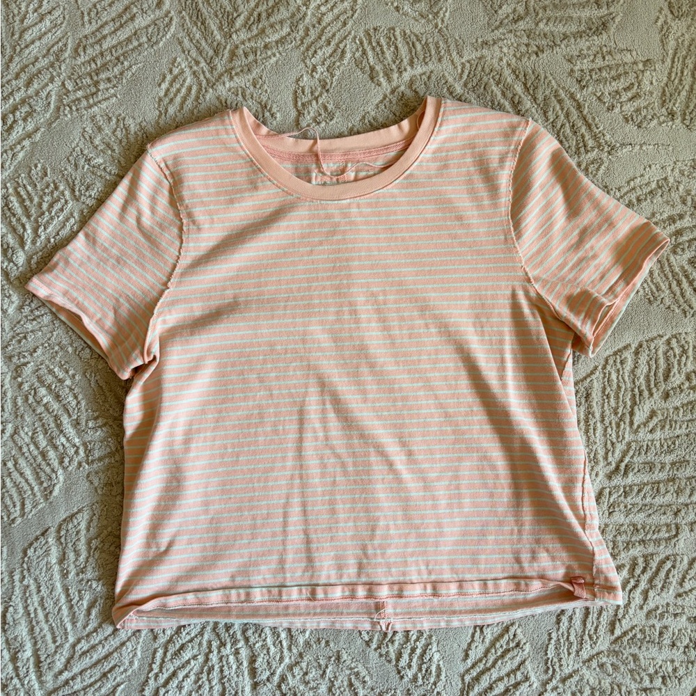 We the Free boxy striped tee